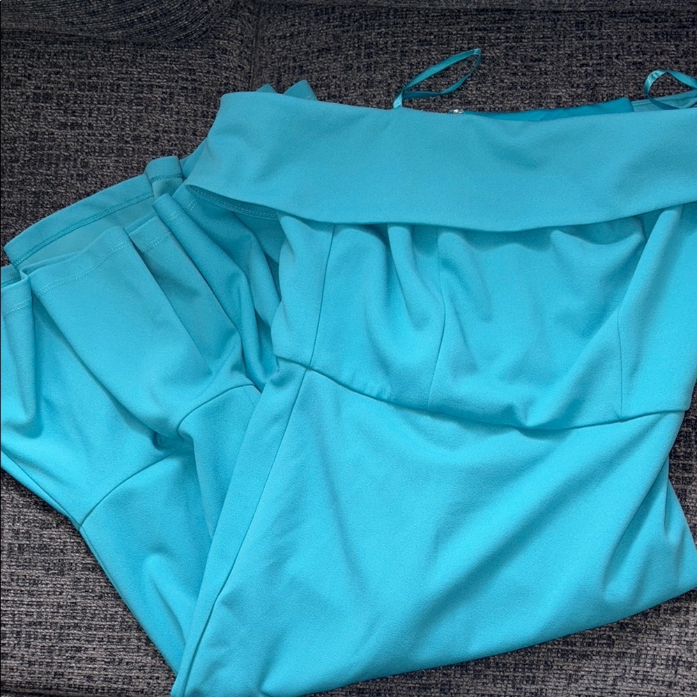 MARINA Blue Jumpsuit with Relaxed Fit